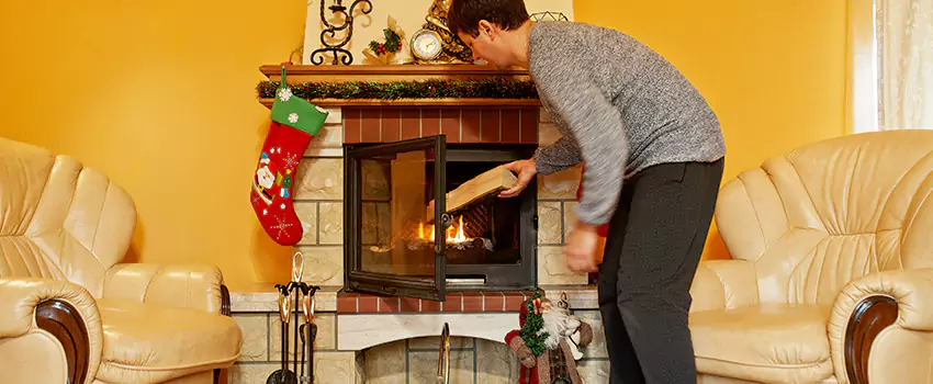 Rusted Metal Fireplace Restoration in Scarsdale, New York
